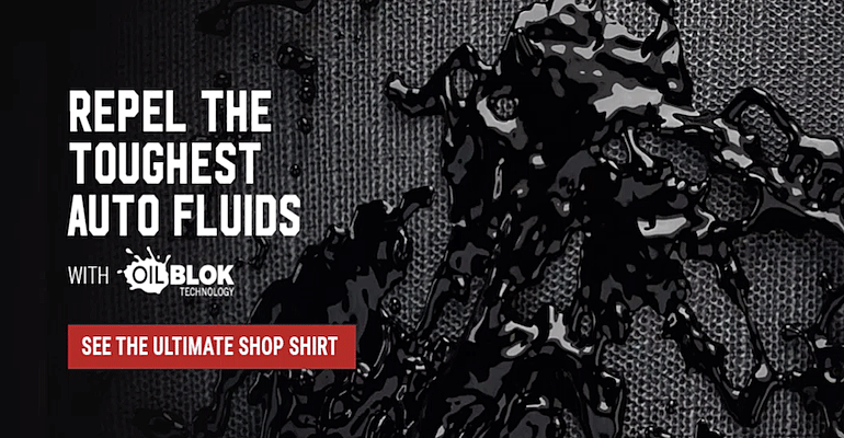 OILBLOK SHOP SHIRTS, THEY DON'T STAIN, PERIOD! OILBLOK SHOP SHIRTS, THEY DON'T STAIN, PERIOD!